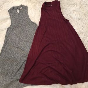 2 Hollister ribbed dress